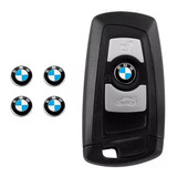 4 Emblemas Chave Bmw 11mm Base Em Alumínio Excelente Qualidade