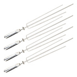 4 Espetos Tridente Inox Para Churrasqueira Grill Giratório