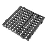 4 Estrados Pallet Plástico 50x50 Palete Piso Reforçado Preto