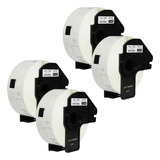 4 Etiquetas Rolo Dk1201 Com Suporte 400 Unidades