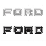 4 Faixas Letreiro Adesivo Prata Tampa Traseira Ford F1000