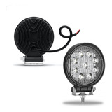 4 Farois Milha Led Auxiliar Redondo 27w Pick Up Troller Jeep