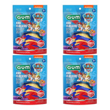 4 Fio Dental Infantil C Haste Flosser Patrulha Canina Gum