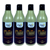 4 Fixador De Marquinha Melanina Bronze 450ml Cada