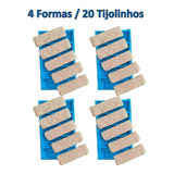 4 Formas Moldes Silicone Revestimento 3d
