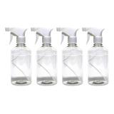 4 Frascos Borrifador Pulverizador 500ml Spray