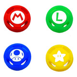 4 Grips Capa Analógico Joy con Para Switch Modelo Mario