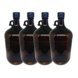 4 Growler Vidro 4 Litros Cerveja Artesanal Garrafa Garrafão