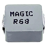 4 Indutor Smd 0 68uh 15 5a 100khz Magic R68 Srpg0603 r68m h
