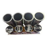 4 Kit camisa pistão anéis Trator Motor Valtra Sisu 4cil 