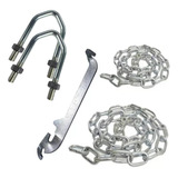 4 Kit Engate Corrente Compativel Carretas 8 Presilhas Em V