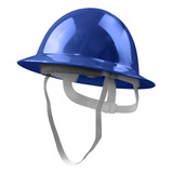 4 Kits Capacete De Segurança Aba Total Azul Escuro Jugular