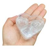 4 Kits Corações Acrílico Cristal Para Lembrancinhas