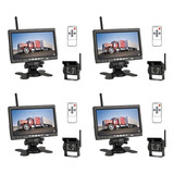 4 Kits De Câmeras De Visão Traseira Sem Fio Trucks 18 Luce