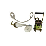 4 Kits Guincho Cinta 3m Catraca 50mm Olhal Gancho 3 Ton 