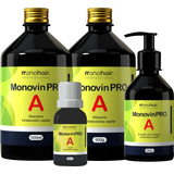 4 Kits Monovin Pro A Original Crescimento Capilar Mono Hair