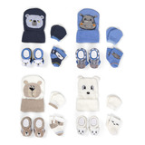 4 Kits Roupa De Bebe Menino Para Saída Maternidade Infantil