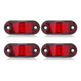4 Lanterna Led Lateral Caminhao Trailer Carreta Reboque