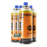 4 Latas Cartucho Refil Gás Ntk Campgás Fogareiro Maçarico