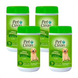 4 Lenço Umedecido Pet Clean Para