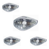 4 Lentes Pisca Seta Honda Cg Titan 160 Start 125 150 Bros