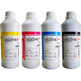 4 Litros Tinta Corante Mizink Para Impressoras Epson