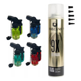 4 Maçaricos Recarregáveis Mini Isqueiro refil Ultra Refinado