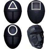 4 Máscaras Round 6 Para Crianças Fantasia Halloween