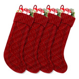 4 Meias De Natal Botas De Natal De 18 Polegadas Para