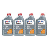 4 Mobil Super 5w40 Kit 4l Óleo Lubrificante Sintético
