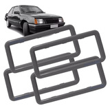 4 Moldura Maçaneta Interna Monza Opala Chevette Kadett Cinza