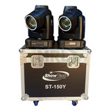 4 Moving Head Beam 150w Prisma Borda De Led Gobos cores Case