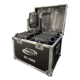 4 Moving Head Beam 150w Prisma Gobos Cores Dmx Case