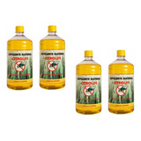 4 Óleo Fluido Citronela Tocha Lampião Lamparina Repelente 1l