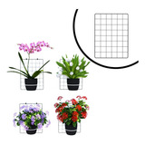 4 Painel Aramado Plantas Orquídeas Decoração Parede Jardim