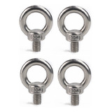 4 Parafuso Olhal Macho M12 Aço Inox 304 Suspensão De Carga