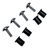 4 Parafusos Cromado E Porca Bucha Aba Xt 600 Cod 187