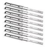 4 Pares Corrediça Gaveta Trilho Telescópico 35cm Par 45kg