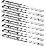 4 Pares Corrediça Telescópica 45cm 45kg Gaveta Reforçada