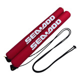 4 Pares Defensa Para Jet Ski Com Logo Sea doo Barco Vermelha