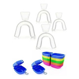 4 Pares Moldeira Termomoldável P Clareamento Dental Brindes
