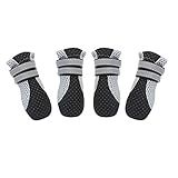 4 Pcs Botas Impermeáveis Para Cães Sapatos De Cachorro Sapatos Antiderrapantes Para Cães Sapatos Para Cães Grandes Bicho De Estimação Sapatos Para Animais De Estimação