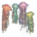 4 Pcs Jellyfish Lamp Finished Product Handheld Lantern