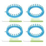 4 Pçs Redondo Tricô Tear Plástico Simples Fácil Kit Diâmetro Círculo Crochê Circular Tricô Teares Placas