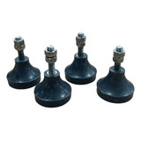 4 Pé Vibra Stop De Borracha Para Compressor Com Rosca 5 16