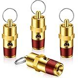 4 Peças 1 4 Macho NPT Válvula De Segurança Válvula De Alívio De Pressão Válvula De Retenção De Compressor De Ar Pressão Definida 200 Psi 