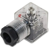 4 Peças Conector Bobina Norma Din Válvula Hidráulica Led Dc