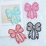 4 Peças De Apliques Bordados Com Laço- Cores Vivas Brilhantes- Aplique Costurado-passar A Ferro Para Roupas- Vestidos- Chapéus- Jeans- Acessórios DIY