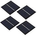 4 Peças De Painéis Solares  Kit De Painel Solar De 0 45 W 2 V 58 X 58 Mm  Painel De Carregador Solar PET  Carregador Solar à Prova D água  Acessórios De Carregamento De Módulo De Placa De Carregamento