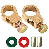 4 Peças Terminais De Bateria De Carro Grampos De Cabo Clipe Superior Pino Rápido Com Arruelas Conector Elétrico Negativo Positivo Acessórios Automotivos Com Arruelas Kit De Conectores De Terminal De